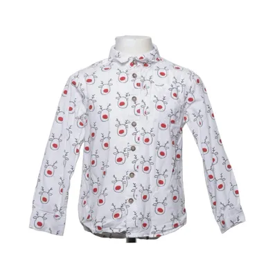 Chemise (Blanc, Rouge) de F&F Coton, Fibre métallique