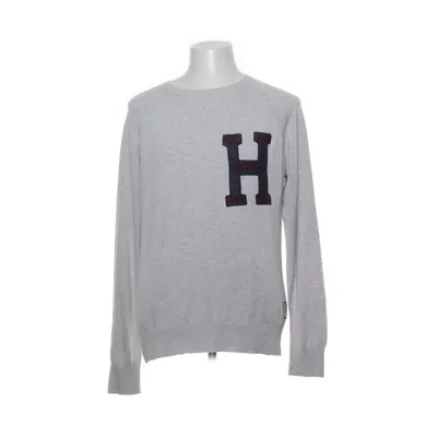 Pull-over (Gris) de Tommy Hilfiger Denim Coton, Faux cuir