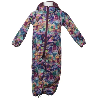 Combinaison blouse (Violet, Multicolore) de Minymo Élasthane, Polyester