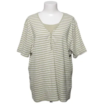 Henley Shirt (Grün, Weiß) von Gabriele Strehle Baumwolle, Elasthan, Polyester