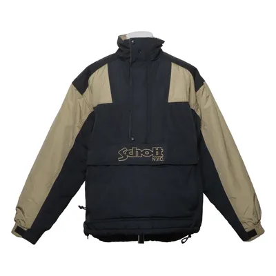 Anorak (Black, Beige) from Schott NYC Cotton, Nylon, Polyester