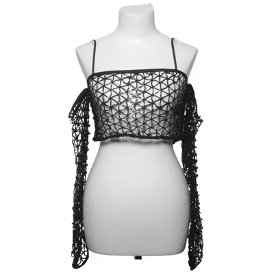 Crop top (Black) from NA-KD Art Polyester