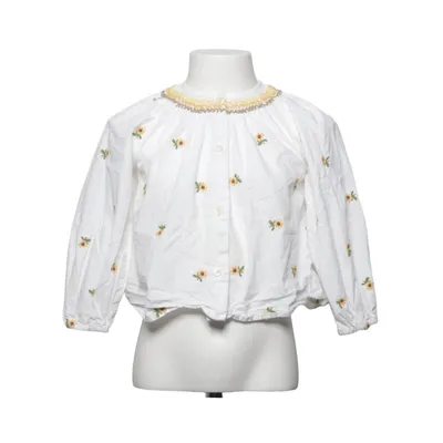 Blouse (Wit, Meerkleurig) van Zara Katoen