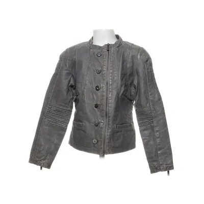 Läderjacka (Grå) Skinn, Polyester