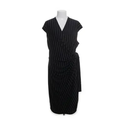 Wrap dress (Blue, White) from Lark & Ro Elastane, Polyester, Viscose