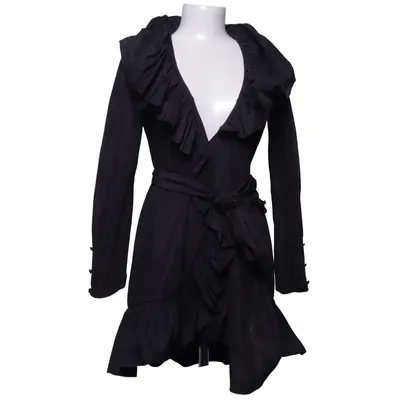 Robe portefeuille (Noir) de Sandra Mansour x H&M Polyester