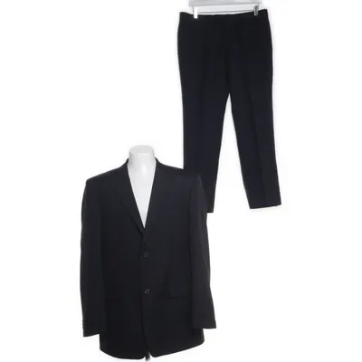 Kostym (Blå) från Atlant Polyester, Viskos, Ull