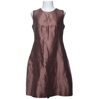 Robe (Marron) de 'S MaxMara Coton, Soie