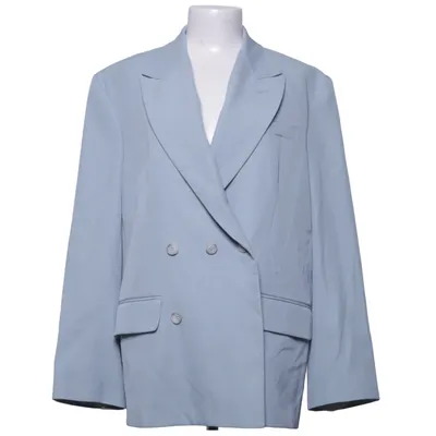 Blazer (Blauw) van Adnym Atelier Katoen, Viscose, Wol