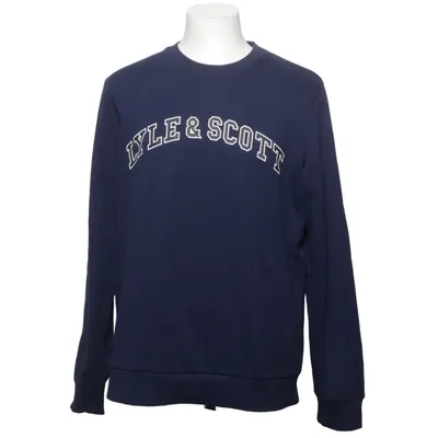 Collegetröja (Blå) från Lyle & Scott Bomull, Polyester