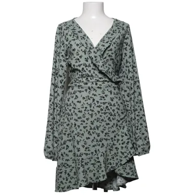 Omlottklänning (Grön, Svart, Vit) från Bubbleroom Elastan, Polyester