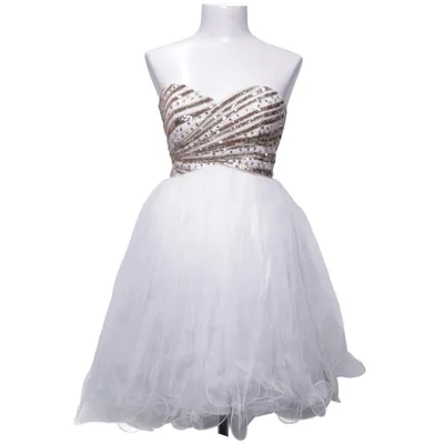 Cocktail dress (White) from Quiz Elastane, Polyamide, Polyester
