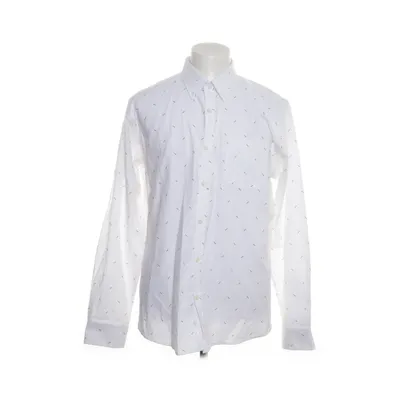 Buttondownskjorte (Hvid, Flerfarvet) fra Daniel de Prato Bomuld, Polyester