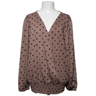 Blus (Beige, Svart) från Takko Fashion Elastan, Polyester
