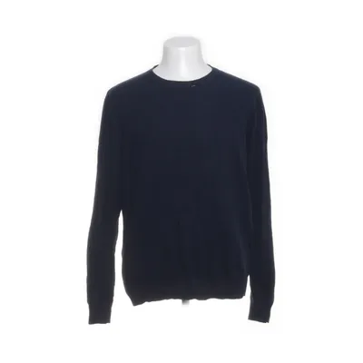 Sweater (Blue) from Zara Man Basic Cotton, Linen, Silk