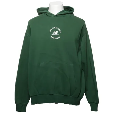 Huvtröja (Grön) från New Balance Bomull, Polyester