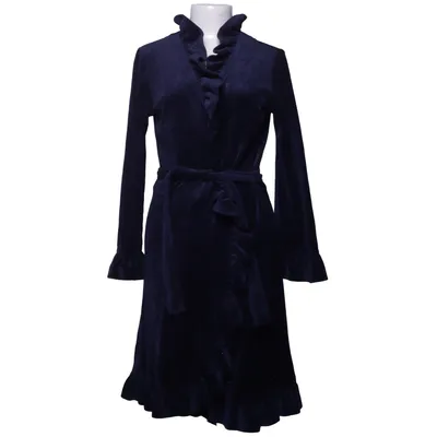 Ochtendjas (Blauw) van Vera Velour Katoen, Polyester