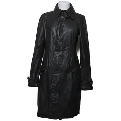Manteau ciré (Vert) de Belstaff Acrylique, Coton, Polyuréthane