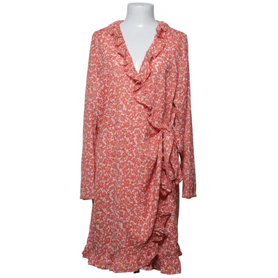 Wrap dress (Orange, White) from Ally Bell Polyester