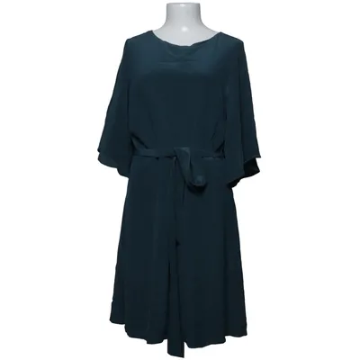 Kjole (Petroleumsgrøn) fra H&M Modern Classic Silke, Polyester