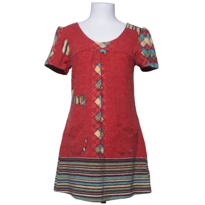 Dress (Red, Multicolored) from Lavand Acrylic, Polyamide