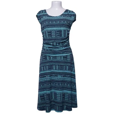 Jurk (Blauw, Zwart) van Enfocus Studio