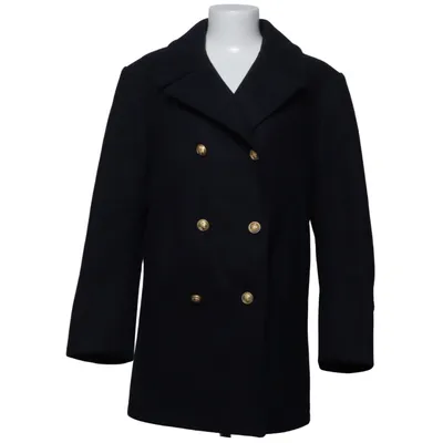 Coat (Blue) from Michel Beaudouin Polyester, Wool