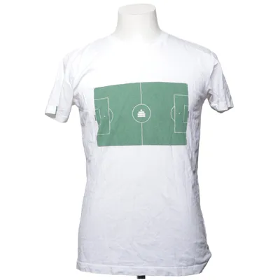 T-shirt (Vit, Grön) från Tyngre Bomull