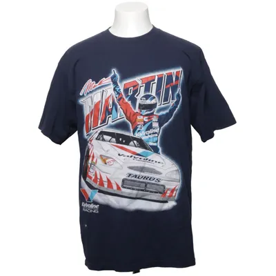 T-shirt (Blå, Flerfärgad) från Tultex Bomull, Polyester