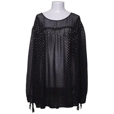 Blouse (Zwart, Goud) van New Look Curves Katoen, Polyester