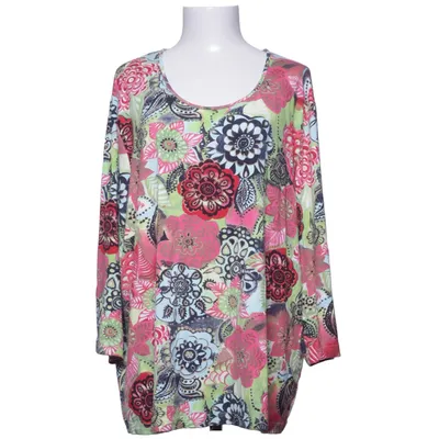 Topp (Grön, Rosa, Flerfärgad) från Samoon Elastan, Viskos