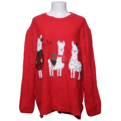 Christmas sweater (Red, Multicolored) from Yessica by C&A Acrylic, Metallic fiber, Polyamide, Polyester