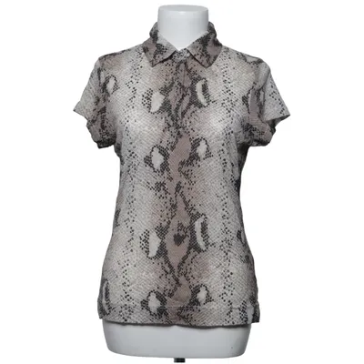 Short sleeve shirt (Beige, Gray) from Daily Women Polyester