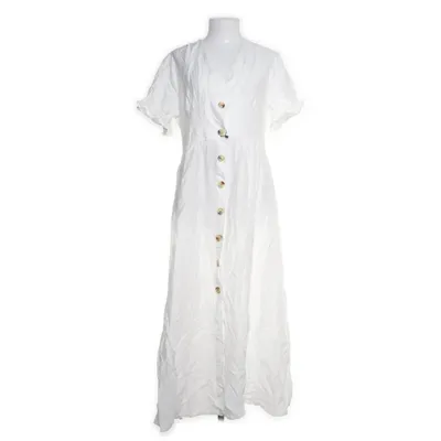 Långklänning (Vit) Elastan, Polyester