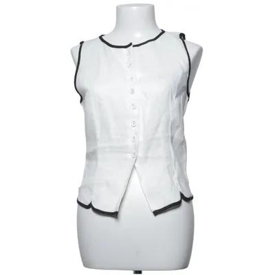Gilet (Wit, Zwart) van VRG GRL Linnen