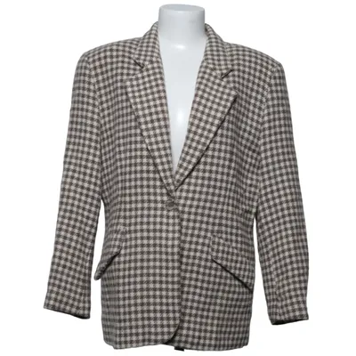Blazer (Beige, Brown) from Pola Wool