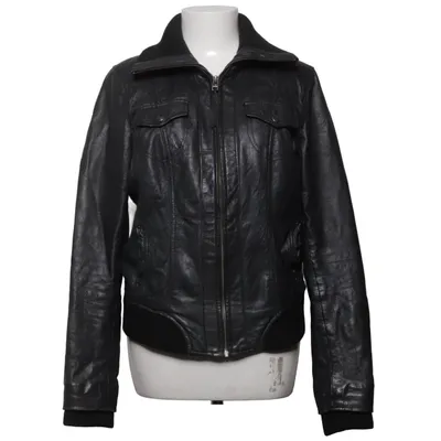 Läderjacka (Svart) från JSFN Polyester, Skinn