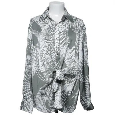Blouse (Green, White) from Mana