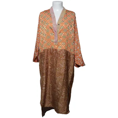 Maxi dress (Brown, Orange, Multicolored) from Sissel Edelbo