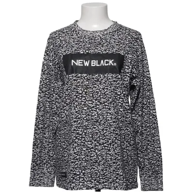 Langærmet t-shirt (Sort, Hvid) fra New Black Bomuld