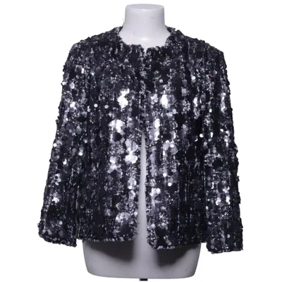 Jakke (Sort, Sølv) fra Zara Woman Polyester, Viscose