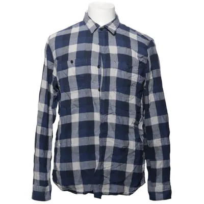 Flanellskjorta (Blå, Vit) från Poco Loco Bomull