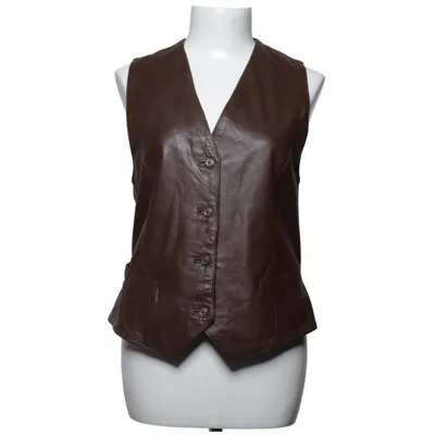 Leren vest (Bruin) van Chris