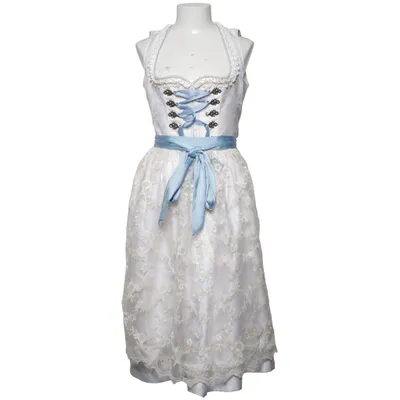 Dirndl (White, Blue, Multicolored) from Krüger Cotton, Elastane, Polyester