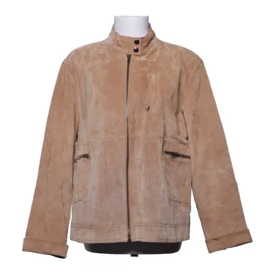 Læderjakke (Beige) fra For Women Læder, Polyester