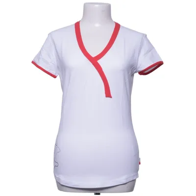 T-shirt (Hvid, Rød) fra Toyota Bomuld, Elastan