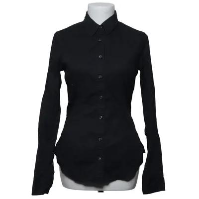 Shirt (Zwart) van Replay Katoen, Elastaan