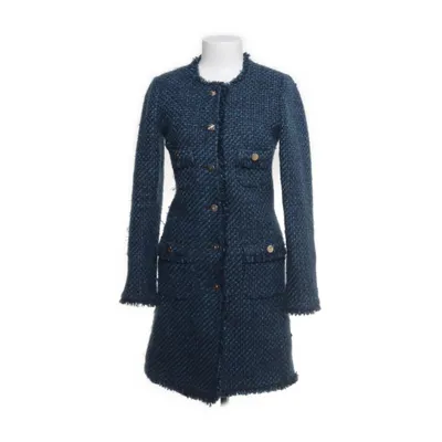 Manteau (Bleu, Noir) de Veronica Virta Acrylique, Fibre métallique, Polyamide, Polyester, Laine