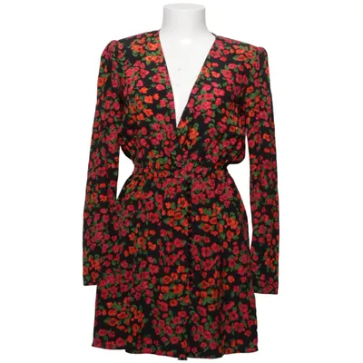 Robe portefeuille (Noir, Multicolore) de The Kooples Soie