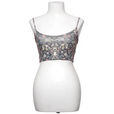 Crop top (Zwart, Meerkleurig) van Topshop Petite Elastaan, Polyester